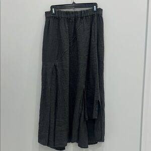 Nina Loca Roma Charcoal Maxi Skirt Small NWOT